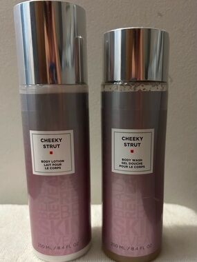 European wax center Cheeky Strut Body Wash & Lotion Set new sealed